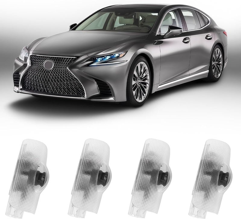 Thingrific 4Pcs Car Door Lights Logo Projector Compatible with LS/ES/is/LX/RX/GS/GX/RC/UX Car Accessories, No Fade HD LED Car Welcome Projector Lights, 3D Ghost Shadow Puddle Light - Image 1